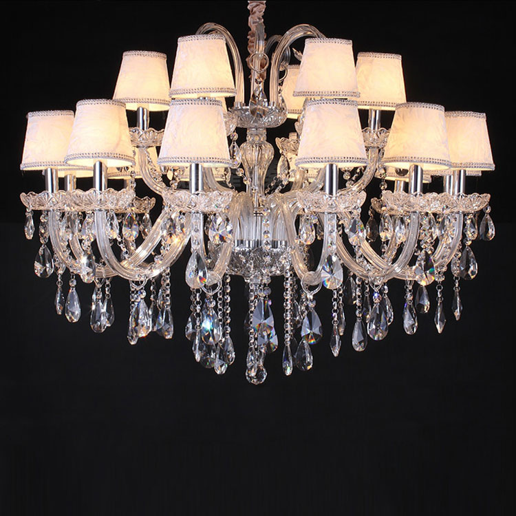 Italian Murano Chandelier Crystal, Chandelier With Crystal Shades
